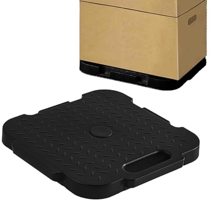 Chariot de Transport Plat avec roulettes | Chariot de Meubles Portable - Transporteur Rotatif pour et appareils pour Chambre d'étudiant, Maison, Bureau, Salon
