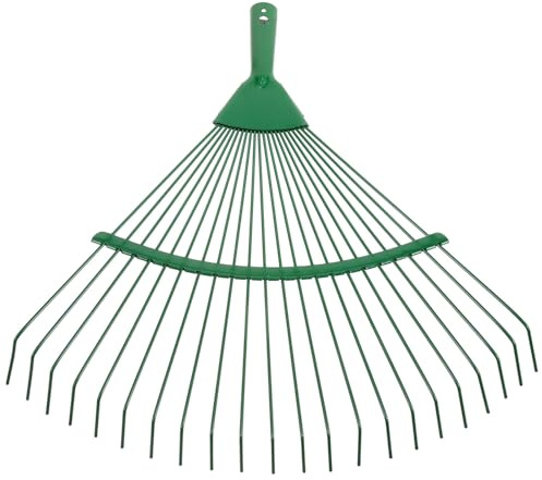 NUOBESTY Rastrello per Orto Rastrello per Foglie Attrezzo per Prati in Acciaio Colore Casuale