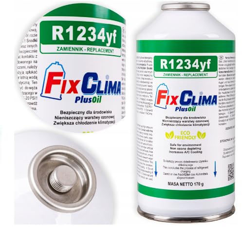 FixClima R1234yf - Recambio de gas refrigerante para aire acondicionado de coche a partir de 2016, fórmula pura, rendimiento de refrigeración fuerte y fiable, respetuoso con el medio ambiente Veltao