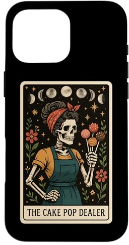 The Cake Pop Dealer Carte de Tarot Motif Lune sorcière Coque pour iPhone 16 Pro Max