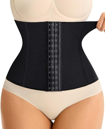 Nebility Waist Trainer Damen Korsett Bauchweg Taillenmieder Stark Formend Mieder Corset Shapewear Corsage Taillenformer Bauchweggürtel
