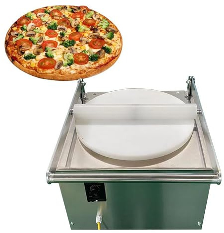 LBMED Chapati Sheet Crust Maker, Automatic Pizza Dough Press, 40cm Disc Diameter, Automatic Cake Pressing, Adjustable Speed, Uniform Molding, Stainless Steel Material, Roti Rolling Machine
