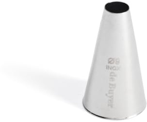 DE BUYER - Douille en INOX Unie - Diamètre 0,9 cm - en INOX, Idéale pour Décorer, Garnir et Remplir, Soudure pour Hygiène Parfaite, s'adapte aux Poches Pâtissières | En Inox, Idéale pour Décorer, Garnir et Remplir, Sans Soudure pour Hygiène Parfaite, S'Adapte aux Poches Pâtissières