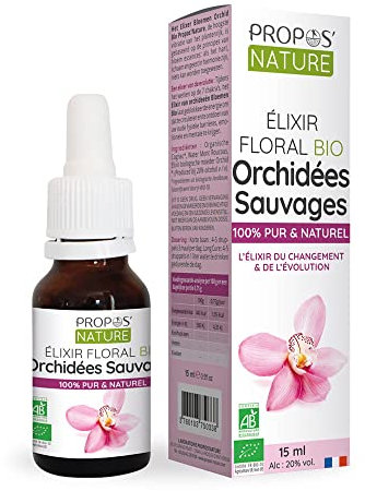 Propos Nature - Elixir Floral D'Orchidées Bio - Contenance : 15 ml