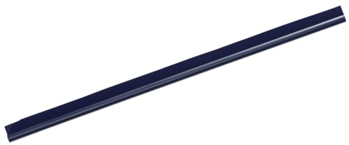 Durable Klemmschiene A4, für circa 30 Blatt, Packung à 50 Stück, dunkelblau, 293007 | Klemmleiste zum Binden ungelochter Dokumente, Schenkel 13 mm, abgerundete Ecken, für Präsentationen