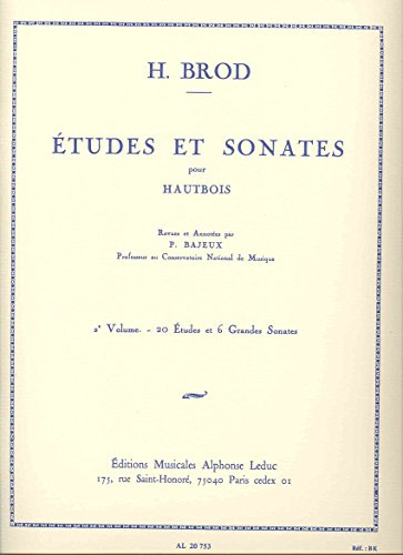 Henri Brod: Études Et Sonates Pour Hautbois Vol.2. Für Oboe