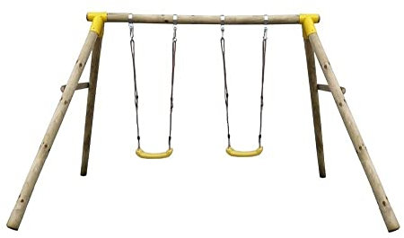 Spilli Outdoor World Altalena Doppia Deluxe sedili Gialli Giunti Gialli