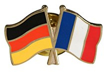 Flaggenfritze Freundschaftspin Deutschland A-F, 22 mm, Flaggen Pin vergoldet aus Hartemaille, Länder Anstecker zum Sammeln und Tragen