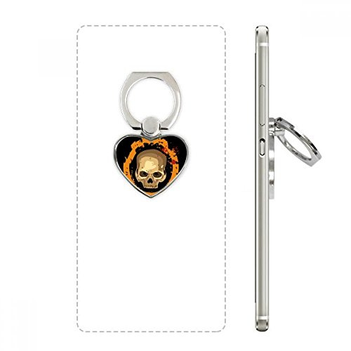 DIYthinker Halloween Round Lifelike Skull Heart Cell Phone Ring Stand Holder Bracket Universal Support Gift