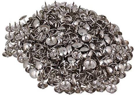 Yibuy Yibuy 200pcs 8 x 9mm Polster Nägel Stud Tack mit runder Kuppelkopf aus Silber