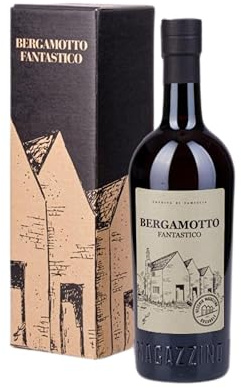 Bergamotto Fantastico, Liquore al Bergamotto, 700 ml, con Note Citrine e Floreali, Infuso di Bucce di Bergamotto Calabrese, Processo di Filtraggio Artigianale, Liquore Cofanetto Regalo, 32% Vol.