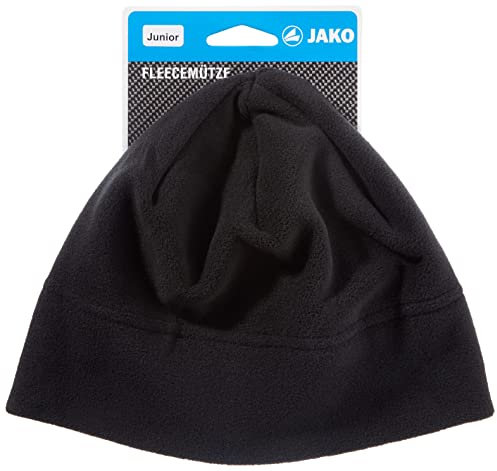 JAKO Unisex Fleecemütze, Schwarz, S-M