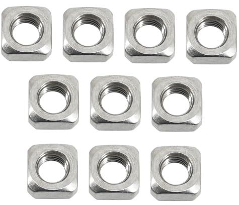 Tuerca cuadrada M12 304 de acero inoxidable (paquete de 10)