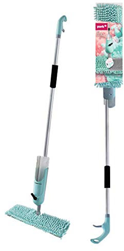 York Flachwischer Mopp mit Sprühgerät DUAL Splash | PP | grün-grau | Standard