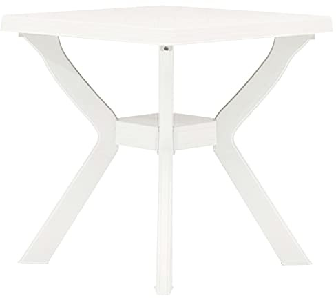 Gartentisch Terrassentisch Balkontisch Campingtisch Beistelltisch Partytisch Esstisch Gartenmöbel Weiß 70x70x72 cm Kunststoff
