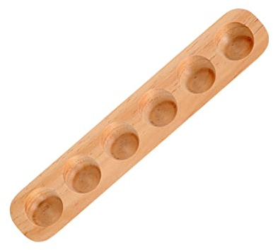 Alipis Bandeja De Madera Para Huevos Huevera De Madera Para Huevos Para Cocina y Mostrador De Sobremesa
