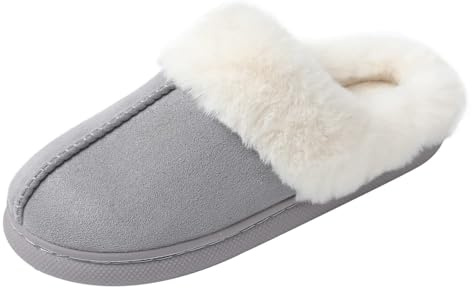 JOMIX Zapatillas Casa Mujer Invierno Calientes Pantuflas Mujer Cerradas con Peluche