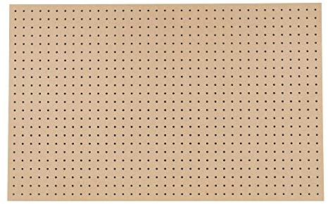 Wall Mounted Pegboard 950 x 600 mm with 25 mm Centres for Home Displays, Desk Tidy, Workshop Storage, Crafts Shows and Market Displays
