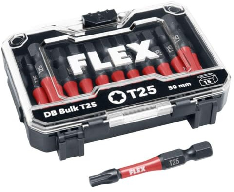 Flex A530.491 Bitset Db Bulk T25 für Heimwerker und Profis, entwickelt für Reparatur-, Installations- und Werkstattaufgaben
