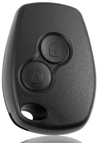 FINTERRY Remote Control Pilot Fob Car Key Shell Case Cover Replacement compatible with Dacia Logan Duster Renault Trafic Master Opel Vivaro Movano Nissan Interstar 2 Buttons Key Fob Shell Case Blade