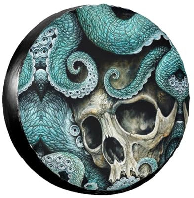 Skull Octopus Art Reifen-Schutzhülle bietet dauerhaften Schutz für Ihre Reifen