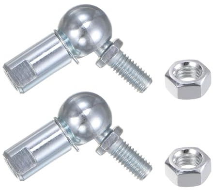 QUARKZMAN CS13 M8 Articulación de Bola Angular Rosca Derecha M8x1.25 2pcs | Extremo de Encaje de Bola Autolubricante de Acero A3