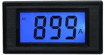 Indicatore di corrente CA 1000A CA con shunt 1000A /75mV Ampere Misuratore da pannello Amperometro digitale LCD Tensione di alimentazione CC 5 V 24 V CC/CA 8-12 V (Size : Power DC or AC8-12V)