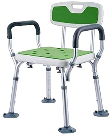 Duschstuhl Badewannensitz/Verstellbarer Duschhocker Sitzbank/mit Armlehnen und Rückenlehne höhenverstellbar/