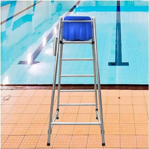 AviiSo Échelle de Piscine 180 cm de Haut Chaise de Sauvetage extérieure pour Les piscines Patio Beach Lake, Acier Inoxydable Robuste surélevé pour Adultes/Enfants, Charge 330 kg