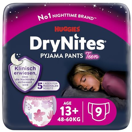 Huggies DryNites Nachtwindeln Mädchen, 13-17 Jahre, 27 St., Pyjama Pants