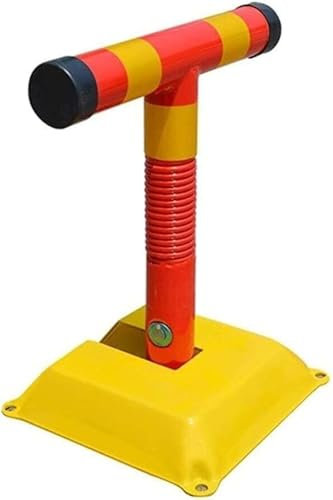 Yoeoefuo Parkplatzsperre Absperrpfosten Parkplatzschranke Höhe 45cm T-Form Abschließbare Parkschranke Abnehmbare Parkplatzsperren Manuelle Parkblockierung Klappbar Parkplatzbarriere Parksperre