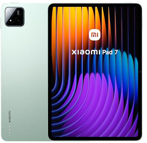 XIAOMI Pad 7 - Tablet da 11,2 3,2K (Snapdragon 7+ Gen 3, 8 GB RAM, 128 GB ROM, 4 altoparlanti, WiFi 6E, batteria da 8850 mAh, caricatore non incluso), verde (versione ES)