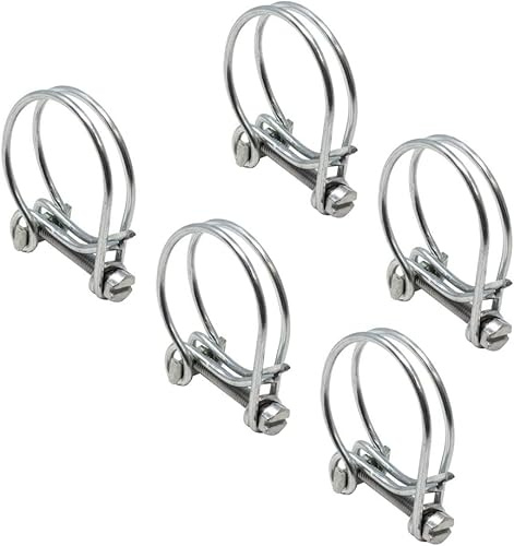 AllPondSolutions Double Wire Pond Hose Clips - fits 38mm (1.5) Hose - Pack of 5