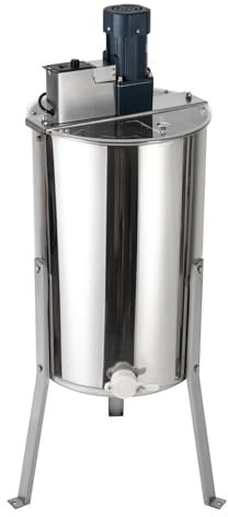 3 Rahmen Honigschleuder Elektrische Honig-Extraktor Edelstahl 140W 370rpm Honigextractor Bienenzüchter Zubehör, 26*45cm*3 Innere Fram