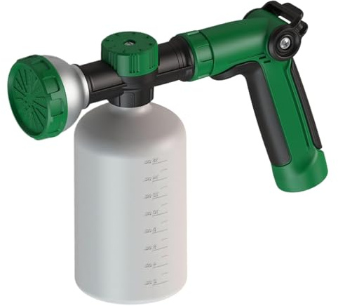 Feeder Spray Garden, Watering Plants Hose End Liquid Soap Sprayer, Finger Control Lawn Yard Feeder Hose End Sprayer with 500ml Bottle for Trees, Shrubs