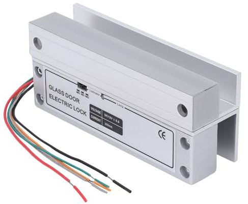 KIMISS Blocco del Bullone Elettrico Porta con Segnale di Feedback - di Controllo dell'accesso Sicuro da 12 V per Porte di Vetro Eless a Destra Eless