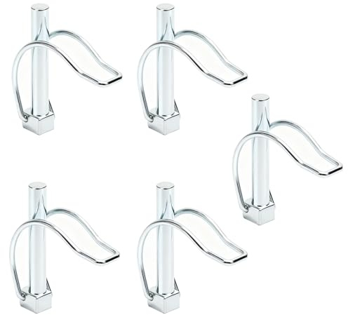 KQDRAVINE 5 stycken splint 6 x 45 mm säkringsplint Splint med spärrlås, säkringsstift säkringsbultar rörklaffplatta för gårdar, gräsmattor och trädgårdar