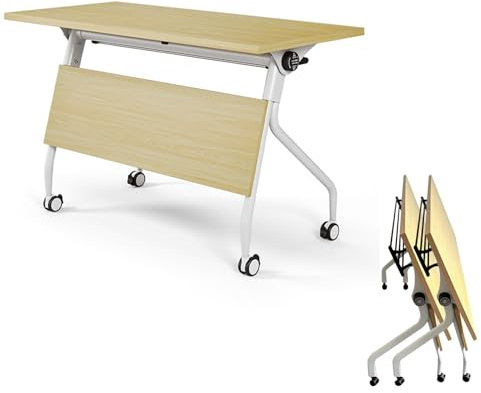 Moderner Chefschreibtisch mit großem Klapptisch für Büro, Konferenzraum, vielseitiger, rechteckiger Besprechungstische, platzsparendes Design, ideal für Profis