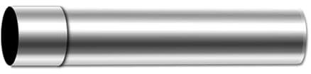 FACAIIO Tubo per camino in acciaio inox, diametro 6 cm x lunghezza 30/40 cm, per stufe a legna, impianti di riscaldamento a caldaia