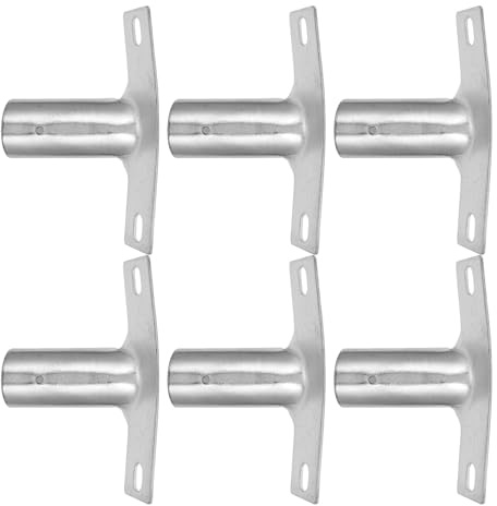 FRCOLOR 6pcs Floor Broom Adapter Bracket Set Heavy-Duty Broom Handle Connector Replacement Parts for Household and Commercial Floor Brush Attachment Compatible