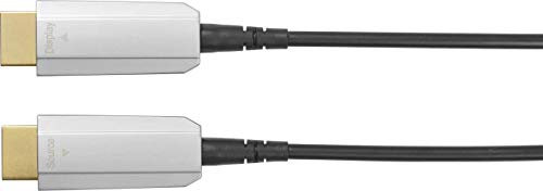 VivoLink - Cavo ottico HDMI 2.0 4K - 18Gbit 4K/60Hz 4:4:4 - Ultra flessibile - Design sottile - Fibra ottica standard militare - 4,0 mm - 40 m