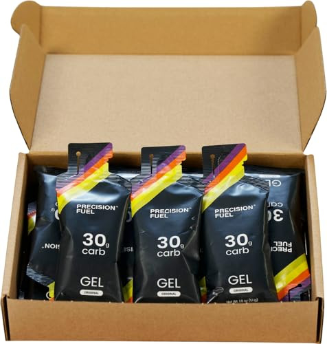 Precision Fuel 30 Energy Gels – Milde, geschmacksneutrale Laufgele für Ausdauersportler, 30 g Kohlenhydrate, leicht verdaulich, perfekt für Laufen & Langzeitsport (Pack of 30)