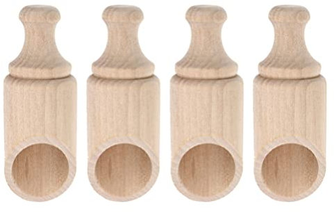 Cabilock Elegantes Teelöffel-set Aus Holz 4-teilig Schaufeln Zum Kochen Von Tee und Kaffee