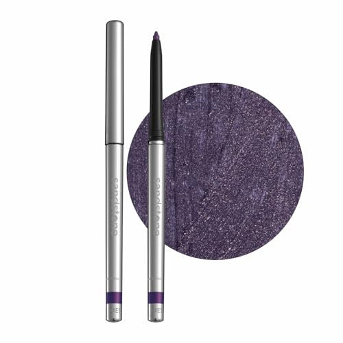 Eyeliner hypoallergénique Sandstone Scandinavia imperméable | Eyeliner métallique sans parfum | Crayon pour les yeux végétalien et sans cruauté (80 Purple Space)