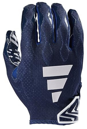 adidas Freak 6.0 Padded Receiver Football Gloves, Navy/White, Large