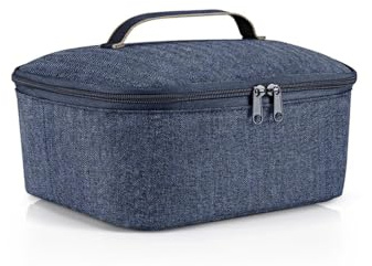 reisenthel coolerbag M pocket kylväska med övermaterial av återvunna PET-flaskor perfekt för lunch på språng, couleur: fiskben mörk blå