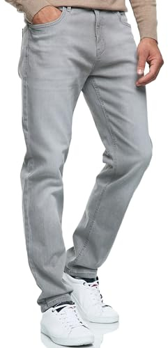 Indicode Uomini INSantino Jeans Pants | Pantaloni Jeans in 99% Cotone con 5 Tasche LT Grey Cloud 40/32