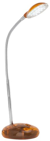 Lightbox orangene Basic LED Schreibtischlampe - 32 cm Höhe - funktionale | LED Schreibtischlampe, einstellbar, 32cm Höhe, 2W, 140 lm, orange