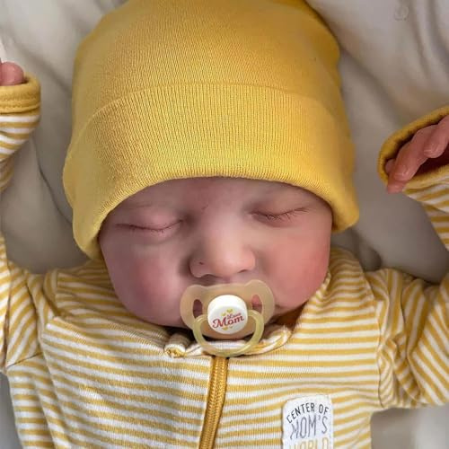 BABESIDE Reborn-Baby Junge 20 Zoll Lebensechte Babypuppen Weiche Schlafende | Real Reborn Puppe, Vollvinylkörper, Inklusive Geschenkbox, für Kinder ab 3 Jahren und Sammler von Babypuppen