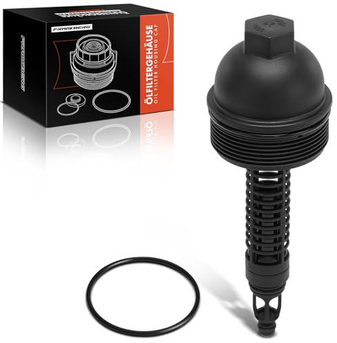 Frankberg Boîtier de filtre à huile 11427789323 | Compatible avec: Série 6 Cabriolet E64, Série 3 E46, Coupé Série 3 E46, Série 7 E65 E66 E67, X5 E70, Série 5 E60